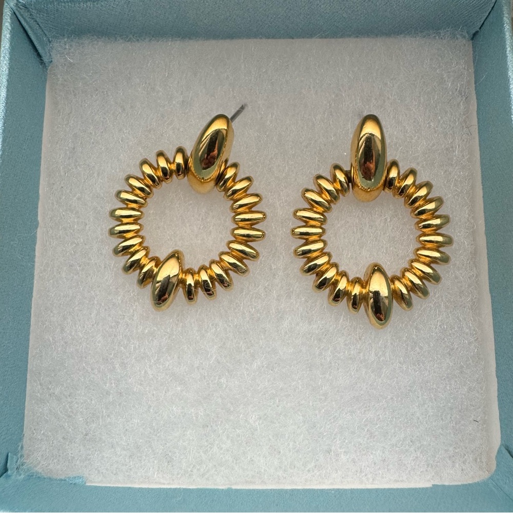 Elegant Gold Hoop Earrings